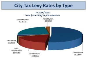 City Tax Levy Rate by Type